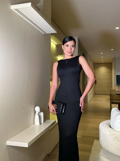 Lorena Black Maxi Dress