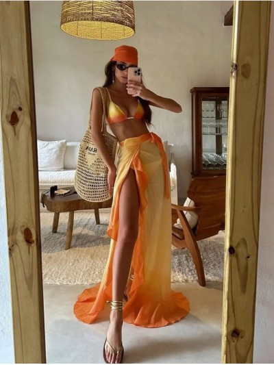 Aperol Bikini Set & Παρεό Φούστα