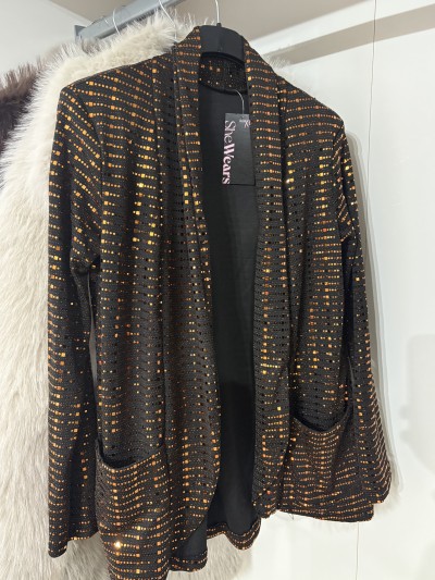 Tali Blazer με Μπρονζε Παγιέτα