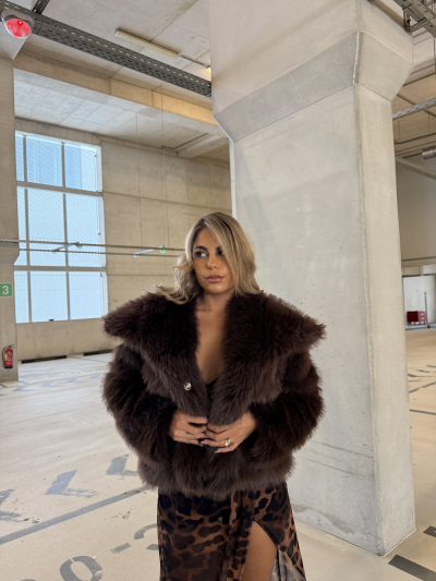 Lika Brown Fur Coat