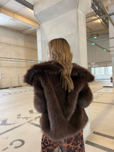 Lika Brown Fur Coat