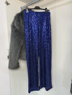 Blue Sequin Pants