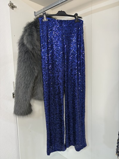 Blue Sequin Pants