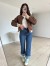 Lister Ελαστικό Τζιν Wide Leg με Γύρισμα στο Τελείωμα
