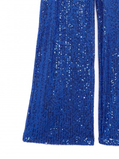 Blue Sequin Pants