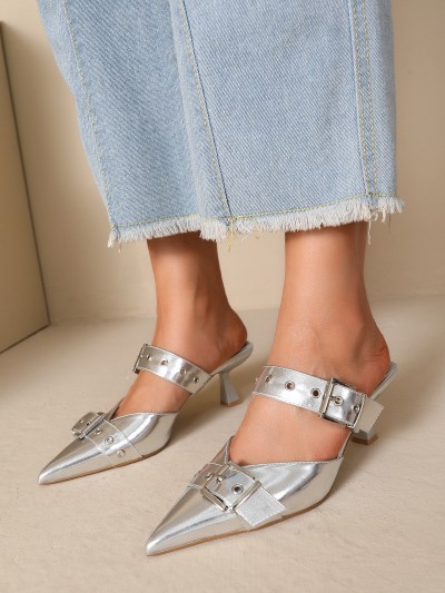 Maggie Silver Heels