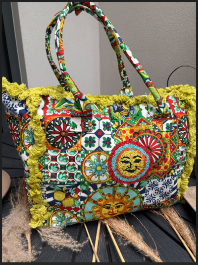 Majorca Τσάντα Θαλάσσης με Boho στοιχεία