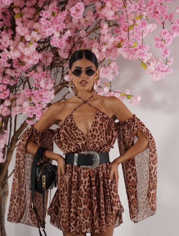 Kacey Leopard Dress