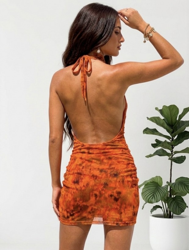 Daydream Orange Dress