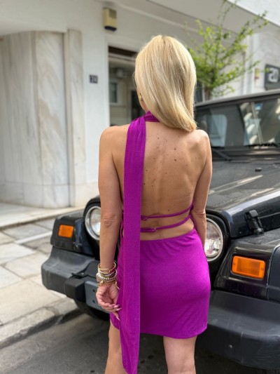 Alexia Mini Dress με ανοιχτή πλάτη