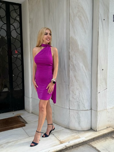Alexia Mini Dress με ανοιχτή πλάτη