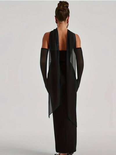 Ciara Dress με γάντια & φουλάρι Ciara Dress με γάντια & φουλάρι