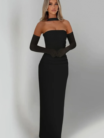 Ciara Dress με γάντια & φουλάρι Ciara Dress με γάντια & φουλάρι