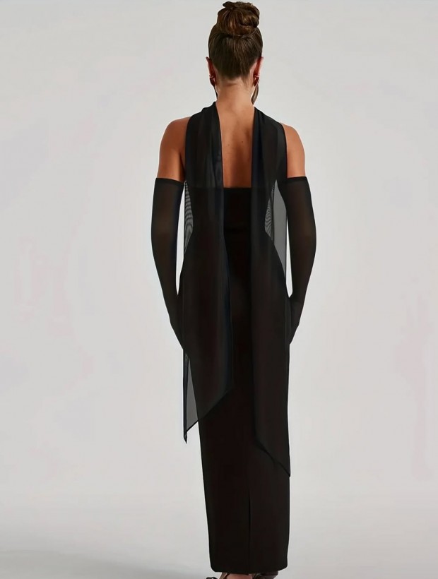 Ciara Dress με γάντια & φουλάρι Ciara Dress με γάντια & φουλάρι
