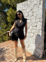 Cathy Μαύρο Ολόσωμο Σορτς