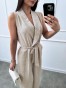 Jilda  Jumpsuit Μπεζ