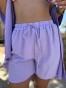 Evelyn Set Kimono & Shorts Λιλά