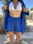 Evelyn Set Kimono & Shorts Mπλε
