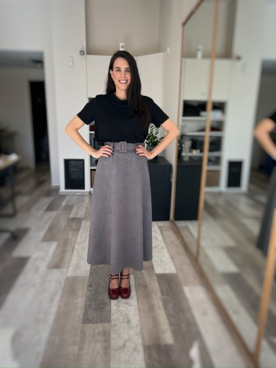 Caleb Grey Skirt