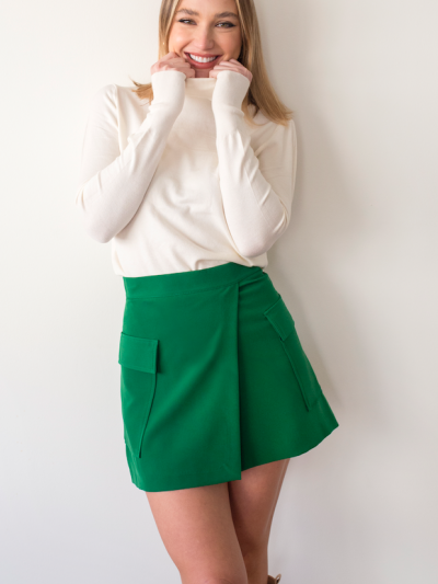 Green Pocket Skirt 