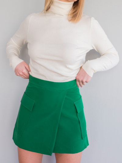 Green Pocket Skirt 