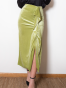 Olive Green Velvet Skirt