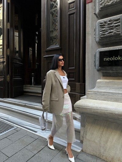 Sequin midi φούστα