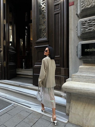 Sequin midi φούστα