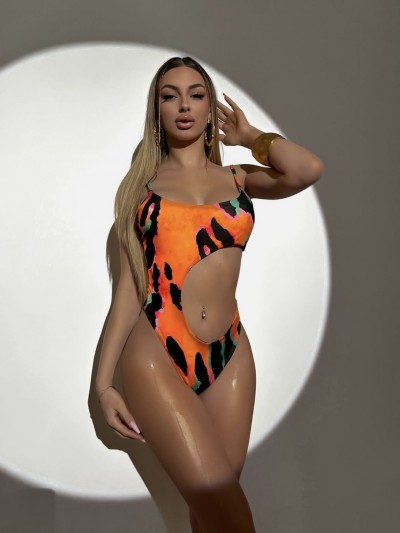 Sandra Orange Swimsuit