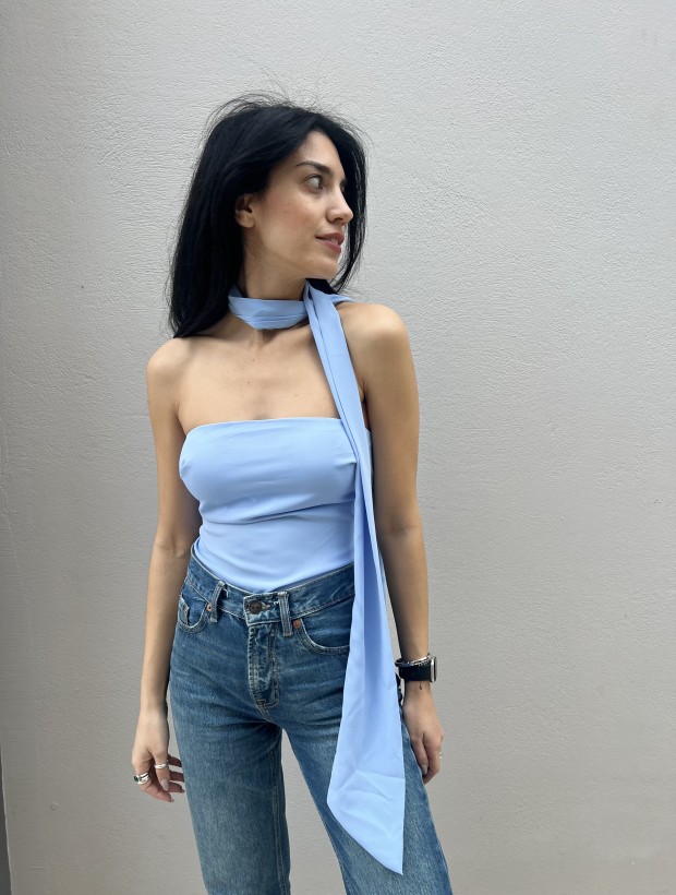 Madelyn Γαλάζιο Στραπλες Τοπακι