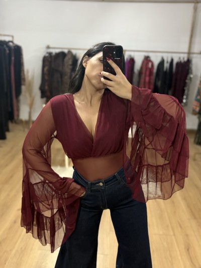 Felicia Bodysuit Μπορντό