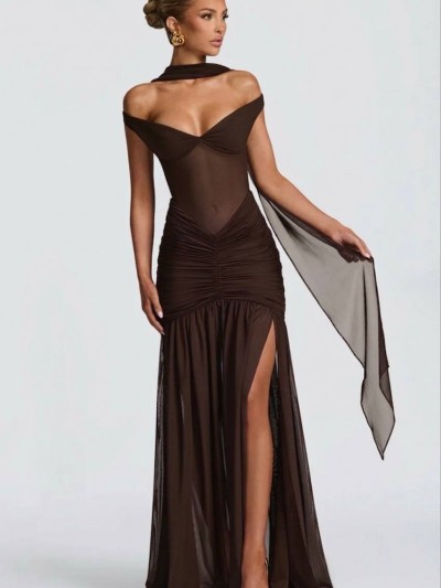 Illusion Mesh Dress