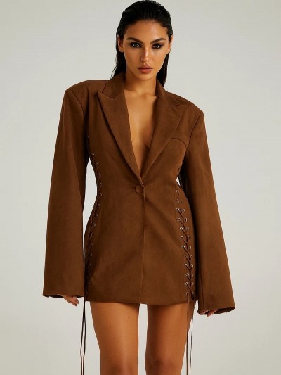 Lacy Suede Blazer